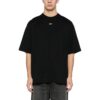 Arrows-embroidery Cotton T-shirt “Black”