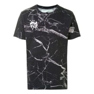 Arrows Large Printing Short Sleeve Ordinary Version Black