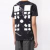 Arrows Large Printing Short Sleeve Ordinary Version Black