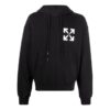 Arrows Logo-Print Cotton Hoodie “Black”