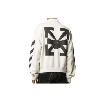 Arrows Logo Printing Pullover Men Grey/White