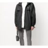 Arrows Modern Street Trench Coat Men Black