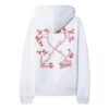 Arrows Motif Drawstring Hoodie