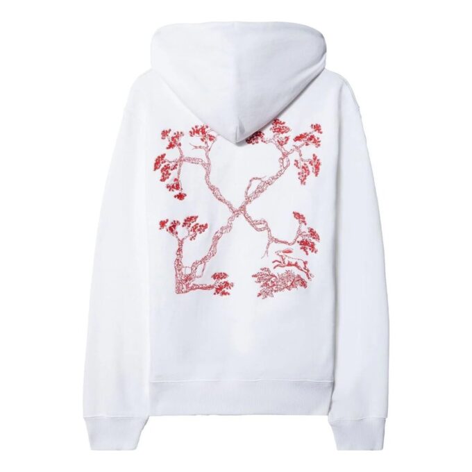 Arrows Motif Drawstring Hoodie