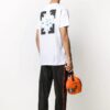 Arrows Pattern Printing Short Sleeve White