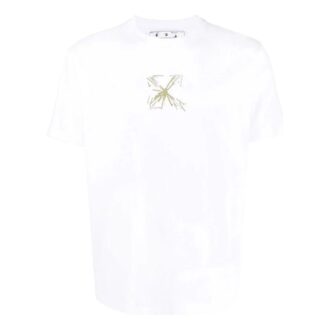 Arrows-Print Cotton Tee “White”