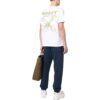 Arrows-Print Cotton Tee “White”
