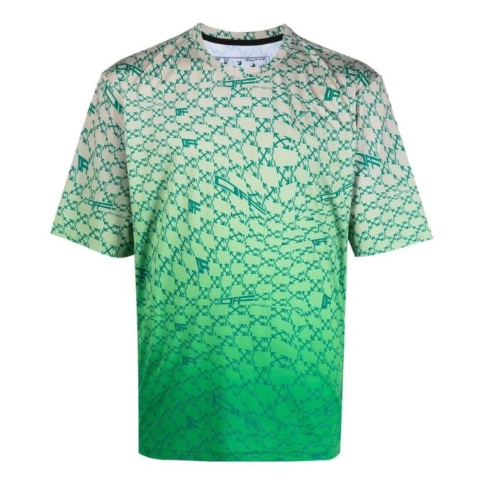Arrows Print Ombr Effect Tee