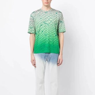 Arrows Print Ombr Effect Tee