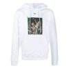 Arrows Printing Hooded Pullover Men White
