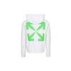 Arrows Printing Hooded Pullover Men White