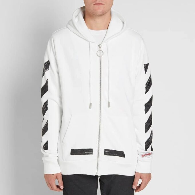 Arrows Sketch Zipper Normal Fit Sweater
