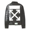 Arrows Slim Denim Jacket Embroidered Logo Printing Black