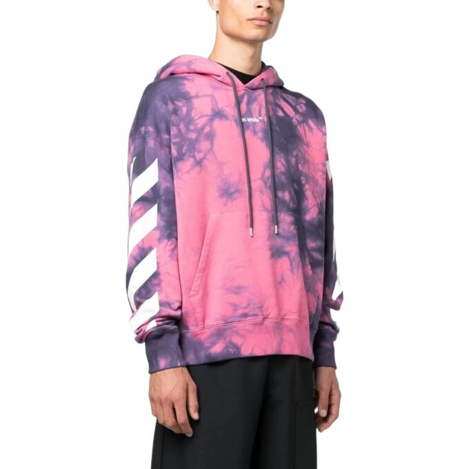 Arrows tie-dye Hoodie “Pink”
