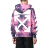 Arrows tie-dye Hoodie “Pink”