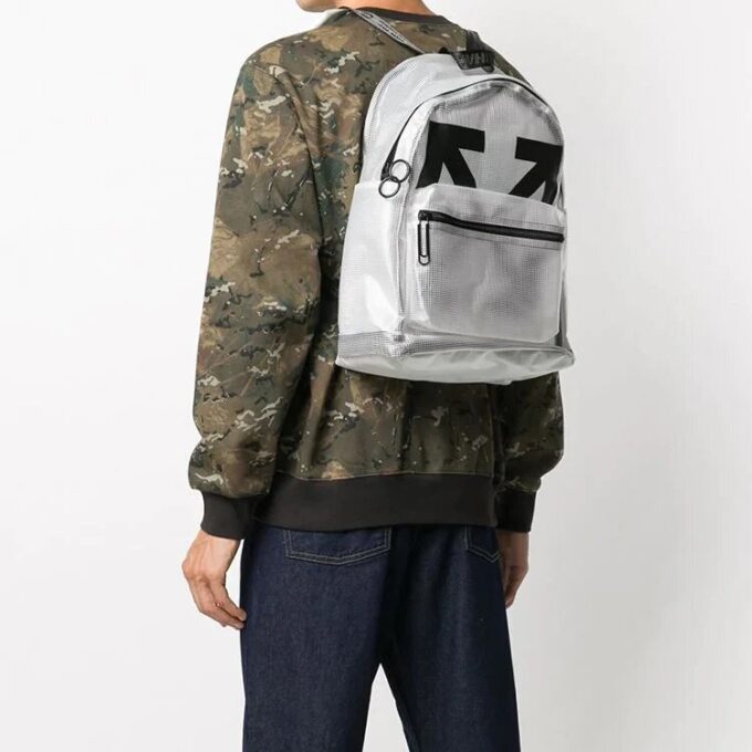 Arrows White Backpack