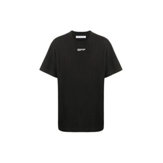 Back Alphabet Printing Short Sleeve Black