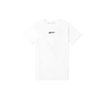 Back Alphabet Printing Short Sleeve White