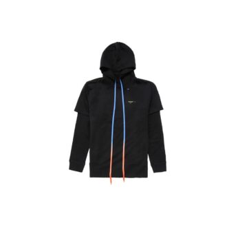 Back Arrow Printing Drawstring Black