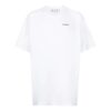 Back Arrow Printing Round Neck Short Sleeve White