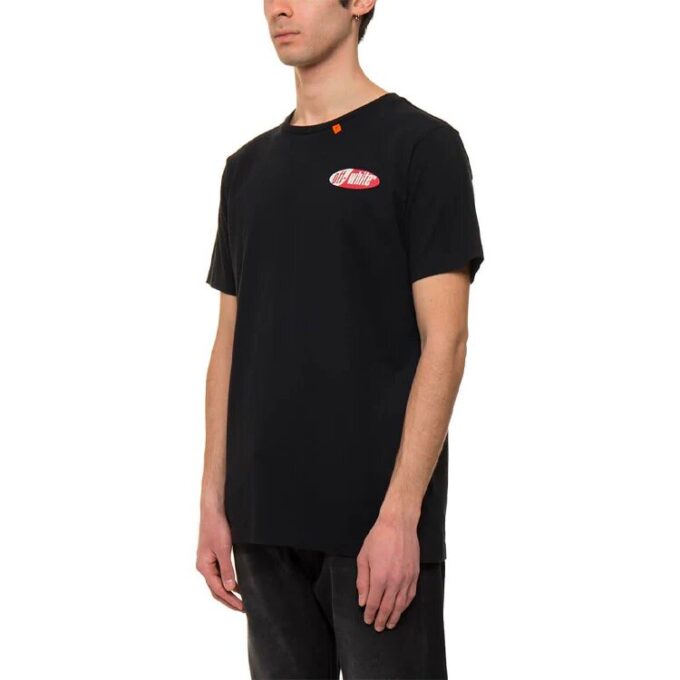 Back Arrow Printing Short Sleeve Black