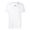 Back Black White Painting Short Sleeve White