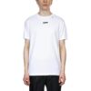 Back Black White Painting Short Sleeve White