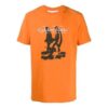 Back Large Logo Printing Short Sleeve Orange