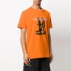 Back Large Logo Printing Short Sleeve Orange