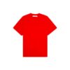 Back Logo Printing Round Neck Short Sleeve Red