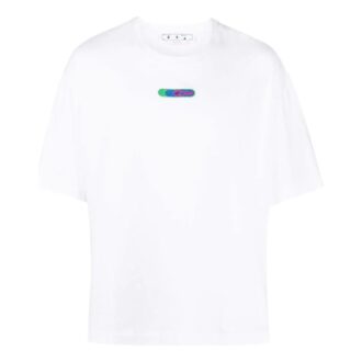 Back Logo Printing Short Sleeve White