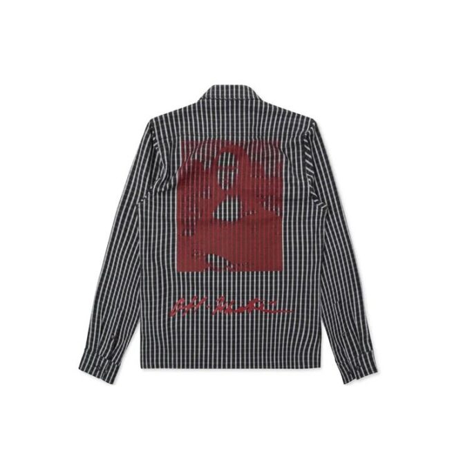 Back MONALISA Mens Logo Stripe Shirts