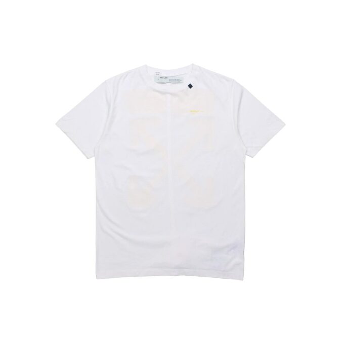 Back Painting Graffiti Arrow Printing Short Sleeve White