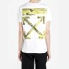 Back Painting Graffiti Arrow Printing Short Sleeve White