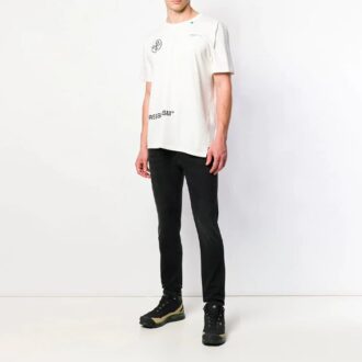 Back Pink Arrow Short Sleeve White