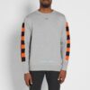 Back Printing Plaid Round Neck Pullover Version Gray