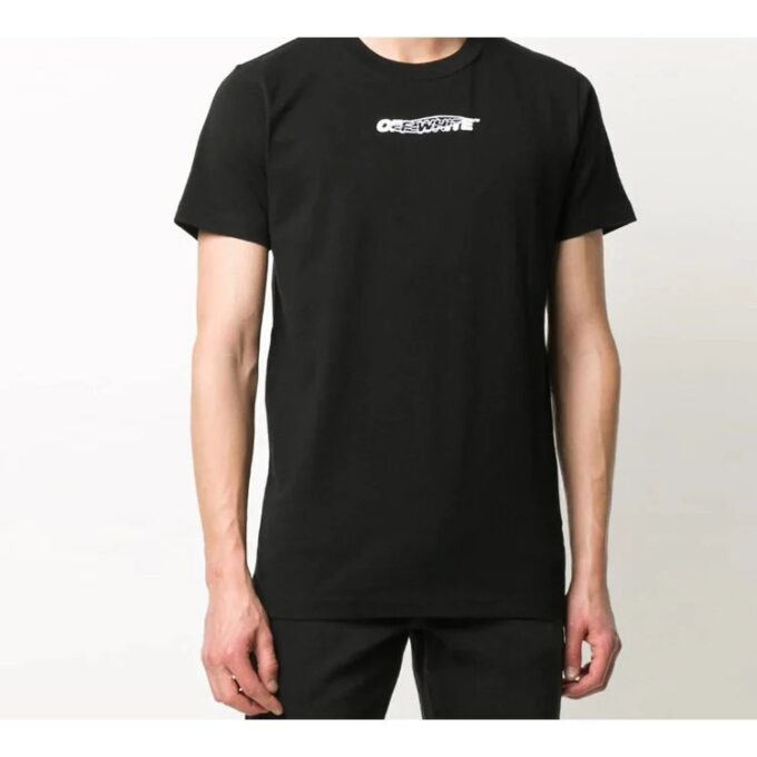 Back Printing Short Sleeve Ordinary Version Black