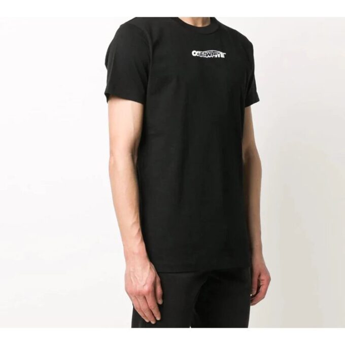 Back Printing Short Sleeve Ordinary Version Black