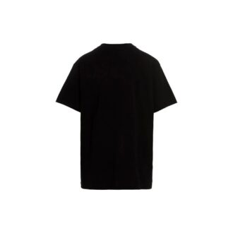 Balck And White Cotton Signature Tee