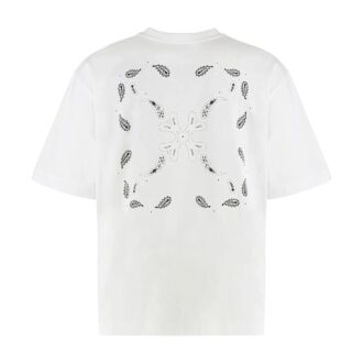 Bandana Arrow Skate Short Sleeve T-Shirt “White”