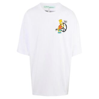 Bart Peace Sign Super Mega Tee “White”