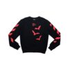 Bats Logo Round Neck Slim-Fit Sweater