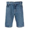 Belted Denim Shorts