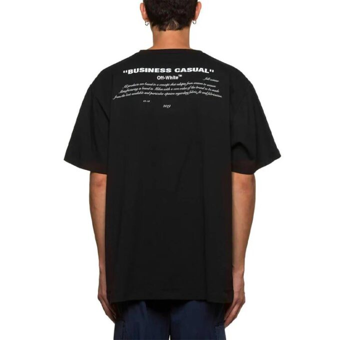 Bernini Oversize Cotton Printing Short Sleeve Loose Fit Black
