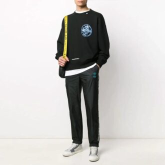 Black Casual Sports Pants Black