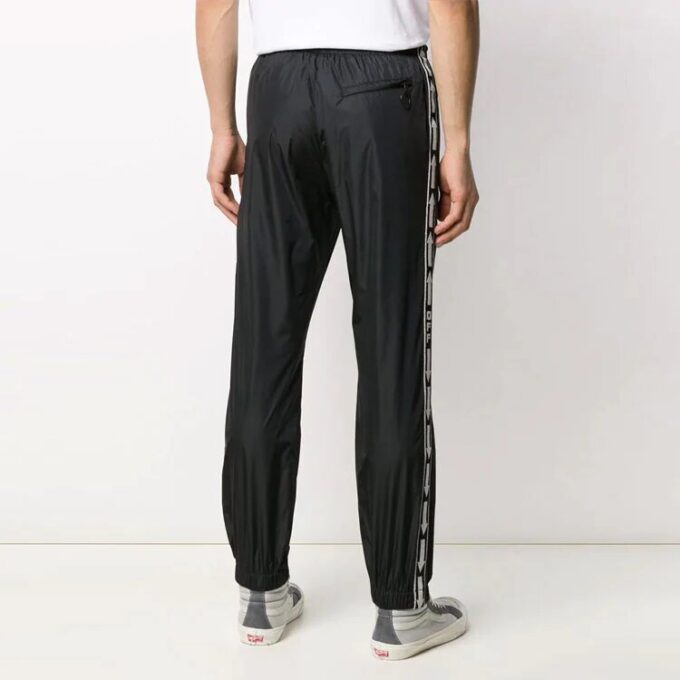 Black Casual Sports Pants Black