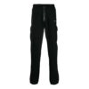 Black logo Printing Cargo Sweatpants