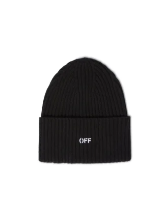 Black Stamp Loose Beanie Black Stamp Loose Beanie