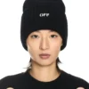 Black Stamp Loose Beanie Black Stamp Loose Beanie