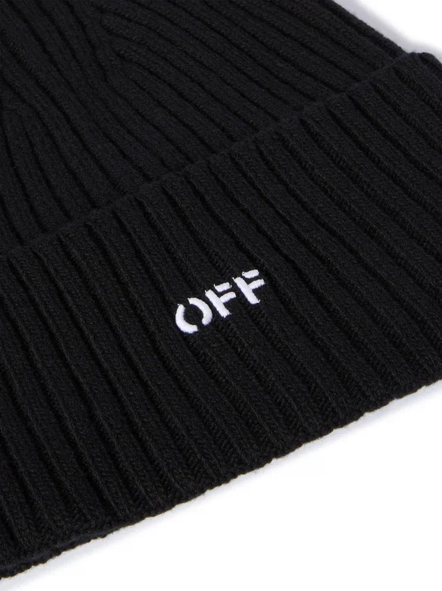 Black Stamp Loose Beanie Black Stamp Loose Beanie